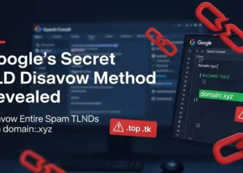 John Mueller confirms Google's undocumented TLD disavow method in Search Console — how to disavow entire spam domain extensions like .xyz in 2026