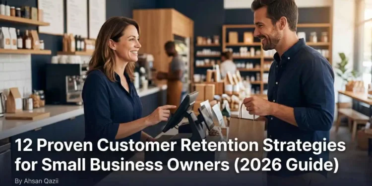 A small business owner building customer loyalty and retention using digital tools and personal communication strategies in 2026